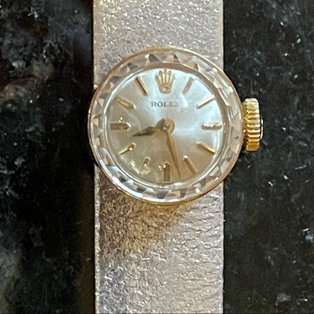 60’s era vintage Rolex Chameleon watch. With replacement bands in original box